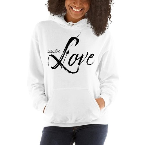 Womens Hoodie - Pullover Sweatshirt - Black Graphic/inspire LoveSweaters & Hoodies - Rise and Effect