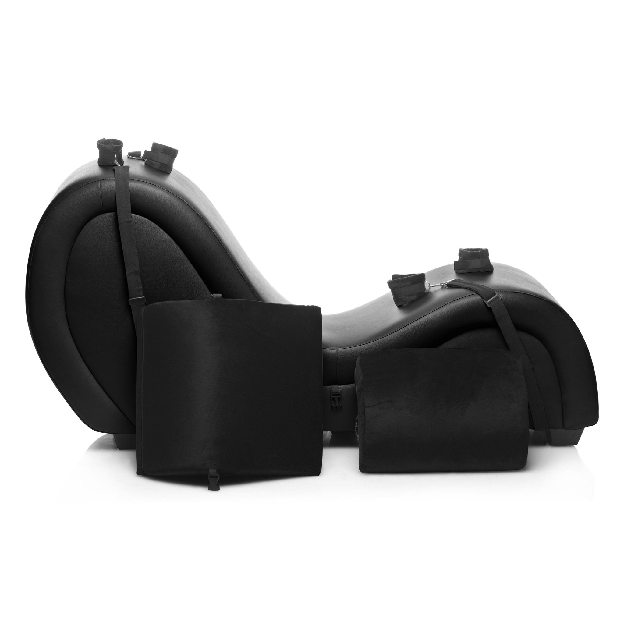 Kinky Couch Sex Chaise Lounge with Love Pillows - Black - Sexual Wellness - AG830 - Black - Rise and Effect