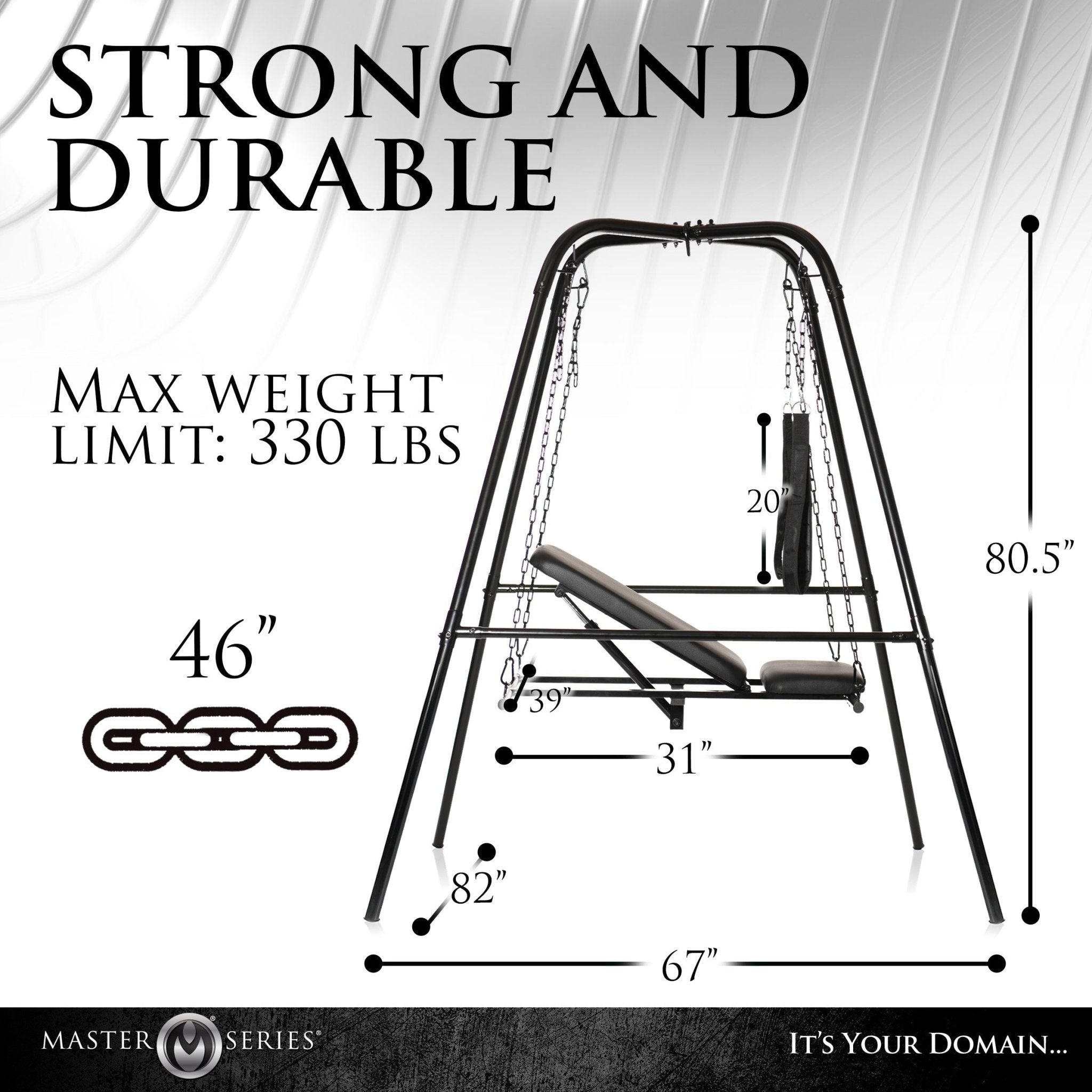 Throne Adjustable Sex Sling with StandSexual Wellness - Rise and Effect