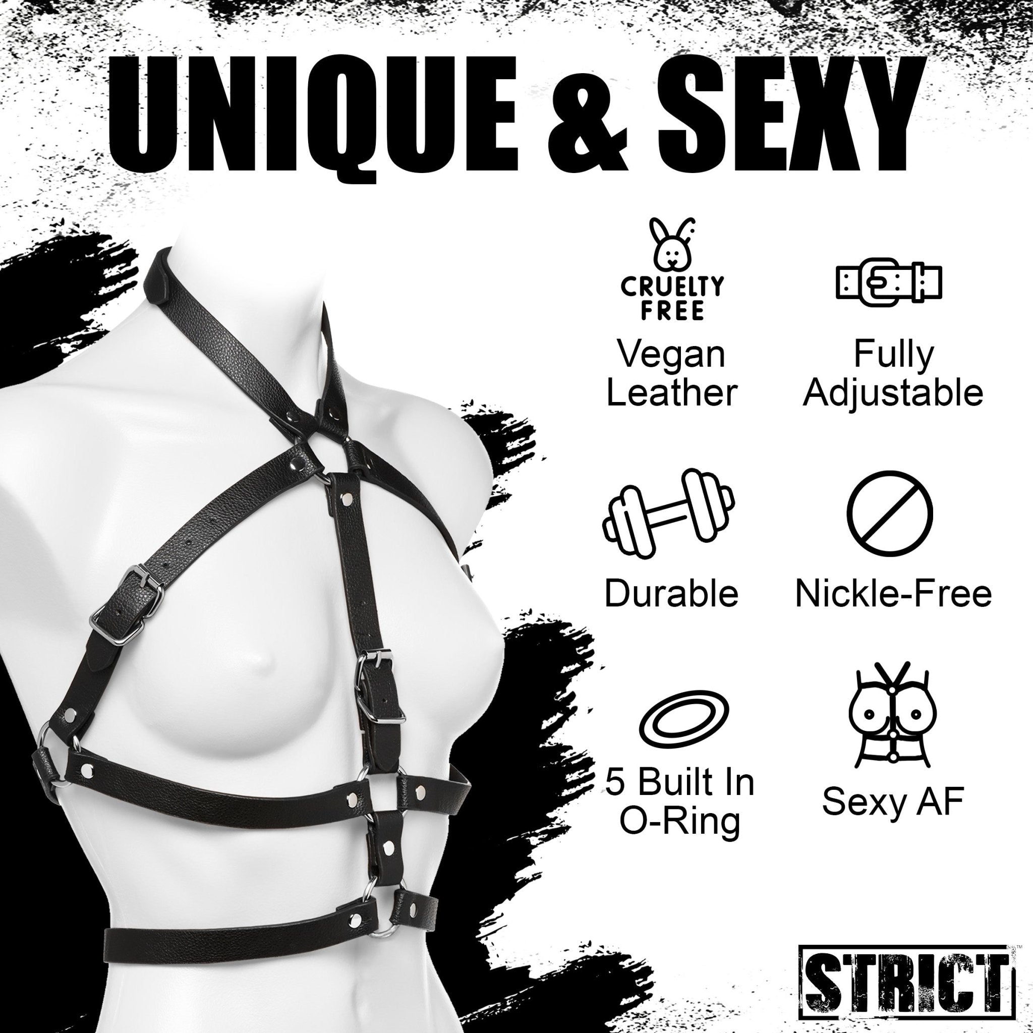 Female Body Harness - 2XL/3XLSexual Wellness - Rise and Effect