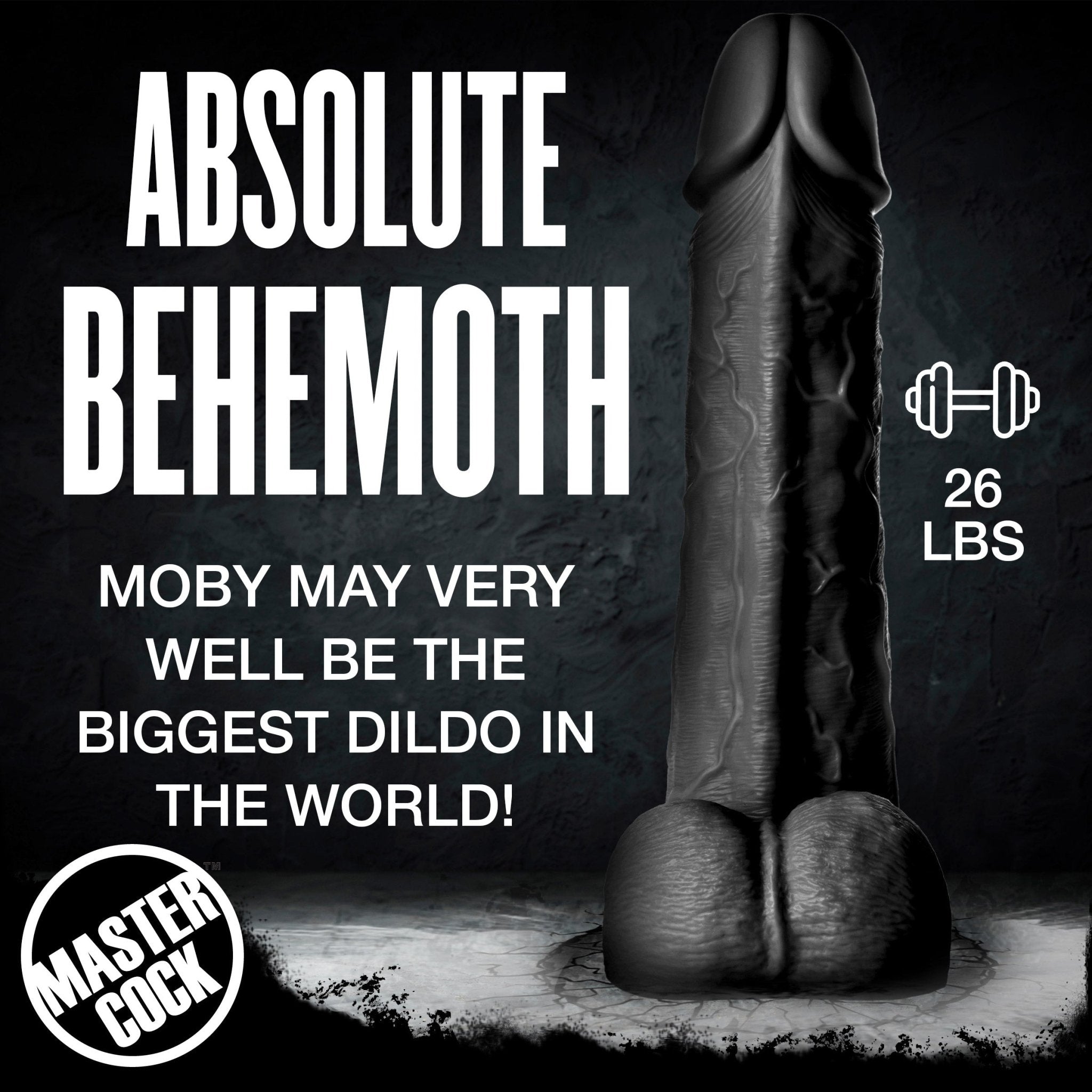 Moby 2 Foot Tall Super Dildo - BlackSexual Wellness - Rise and Effect