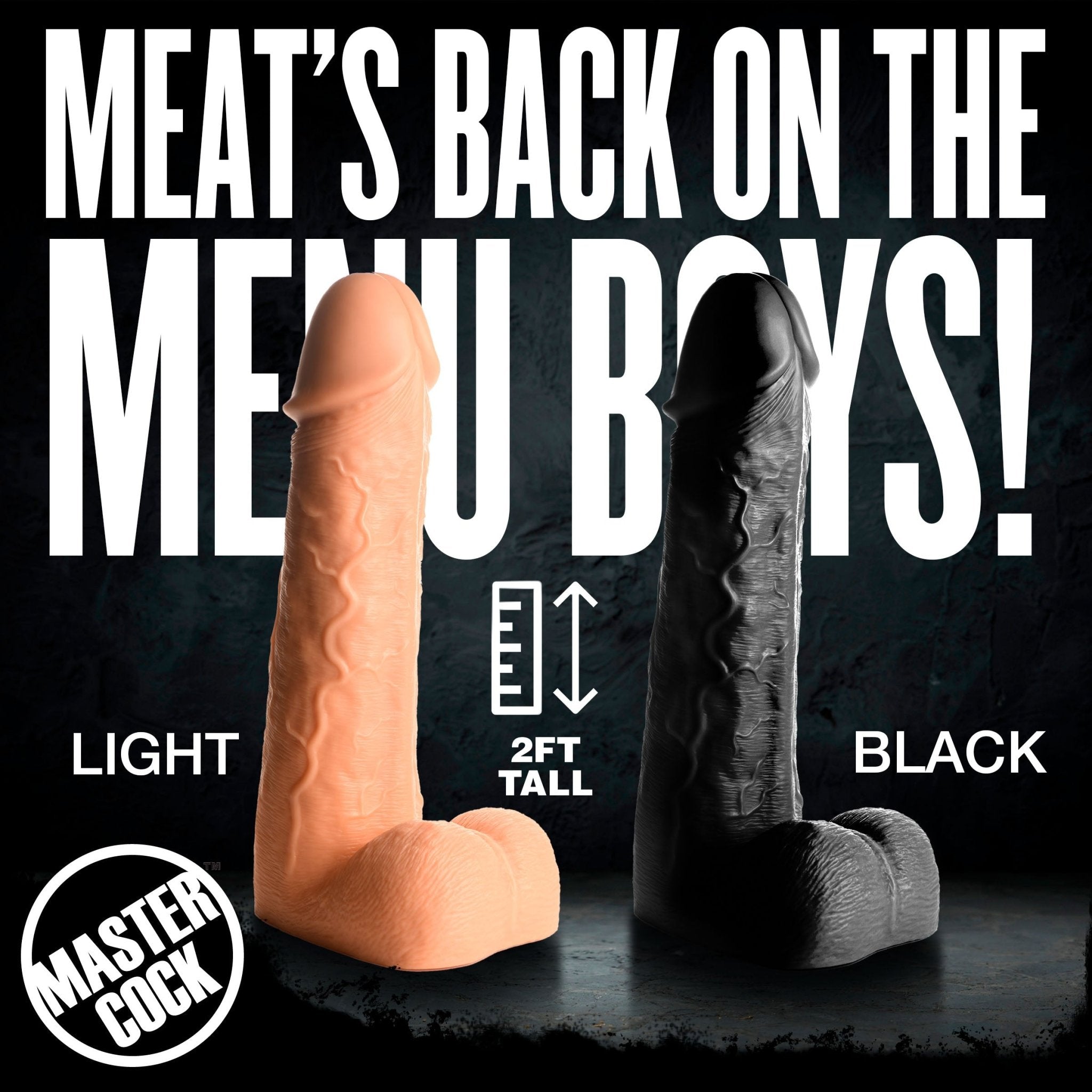 Moby 2 Foot Tall Super Dildo - BlackSexual Wellness - Rise and Effect