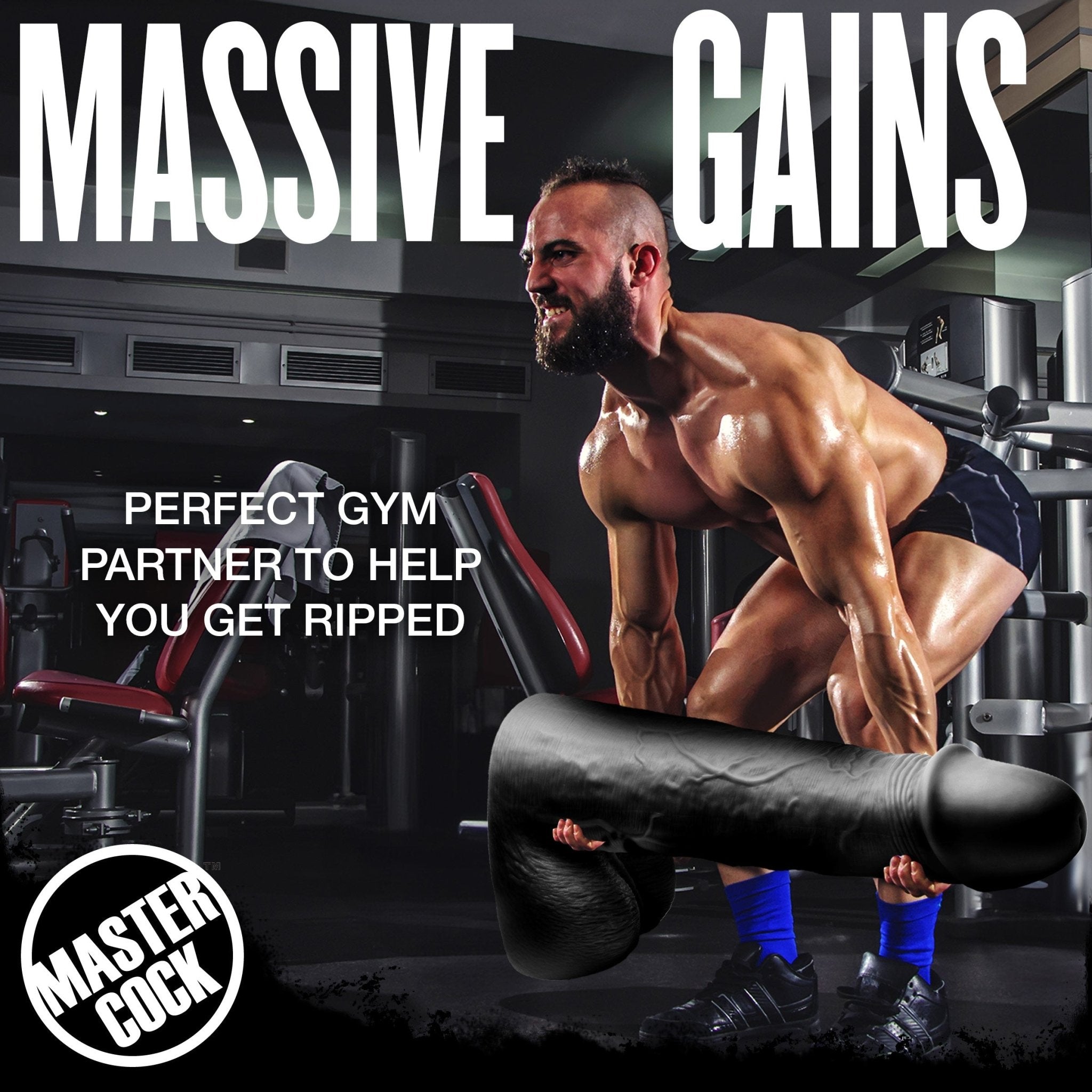 Moby 2 Foot Tall Super Dildo - BlackSexual Wellness - Rise and Effect