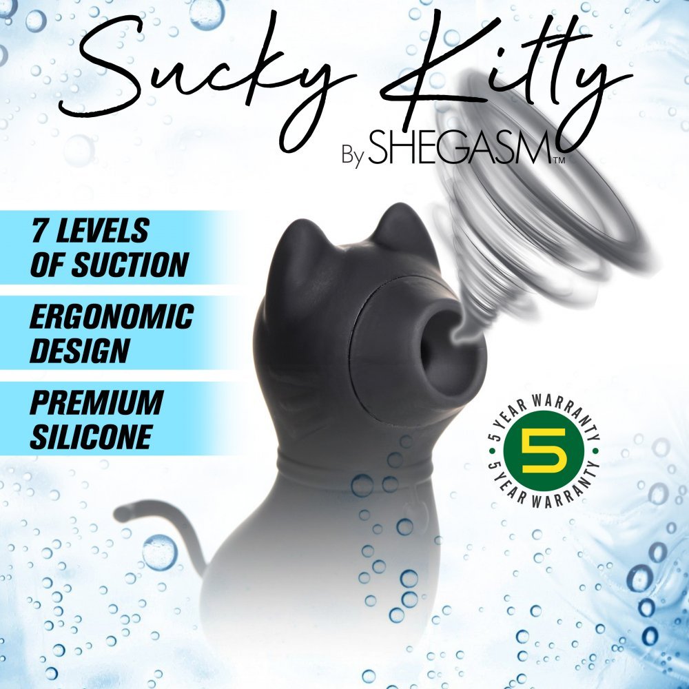 Sucky Kitty 7X Clitoral Stimulator - BlackSexual Wellness - Rise and Effect