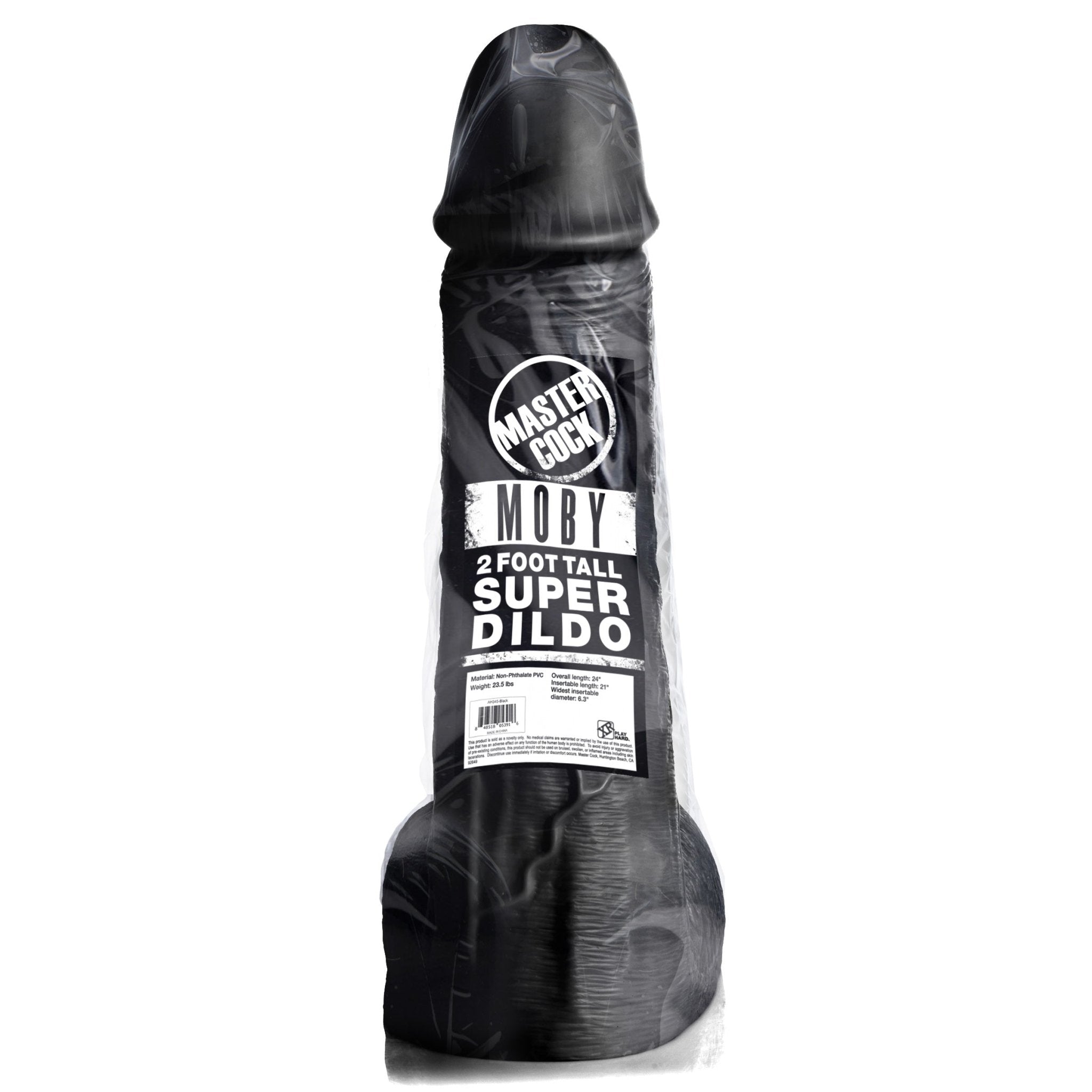 Moby 2 Foot Tall Super Dildo - BlackSexual Wellness - Rise and Effect