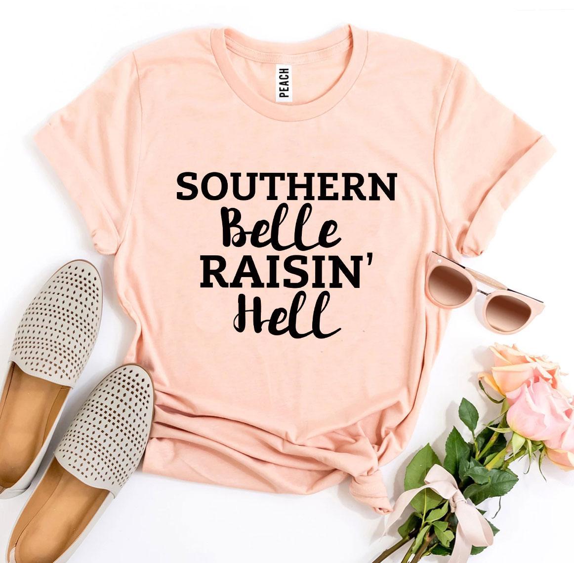 Southern Belle Raisin’ Hell T-shirtT-shirts - Rise and Effect
