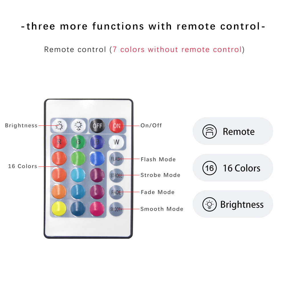 Touch Control Base Rewritable 3D Night Light with Message BoardLamp - Rise and Effect