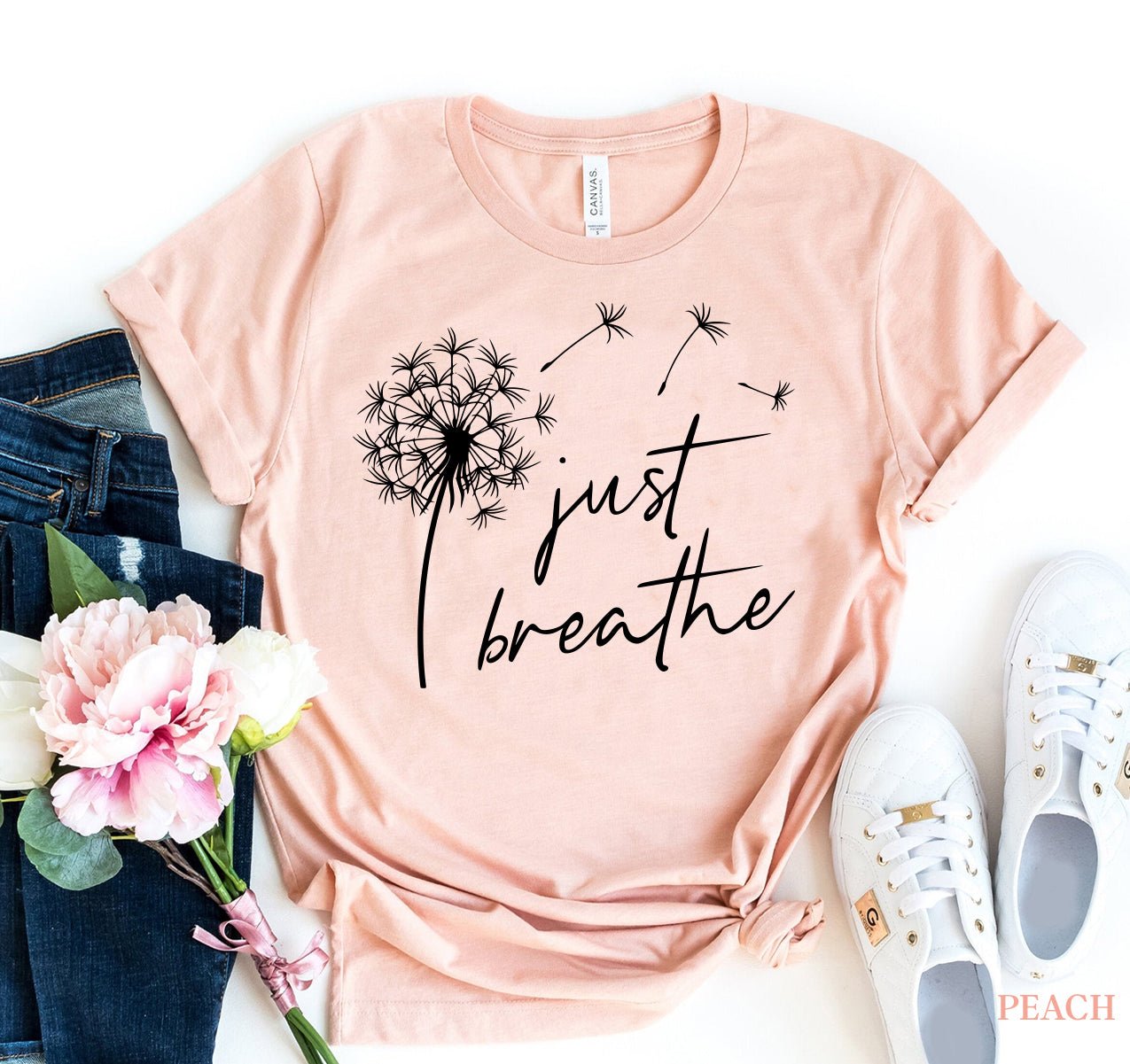 Just Breathe T-shirtT-shirts - Rise and Effect