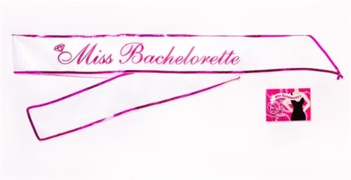 Miss Bachelorette Sash - WhiteParty Supplies - Rise and Effect