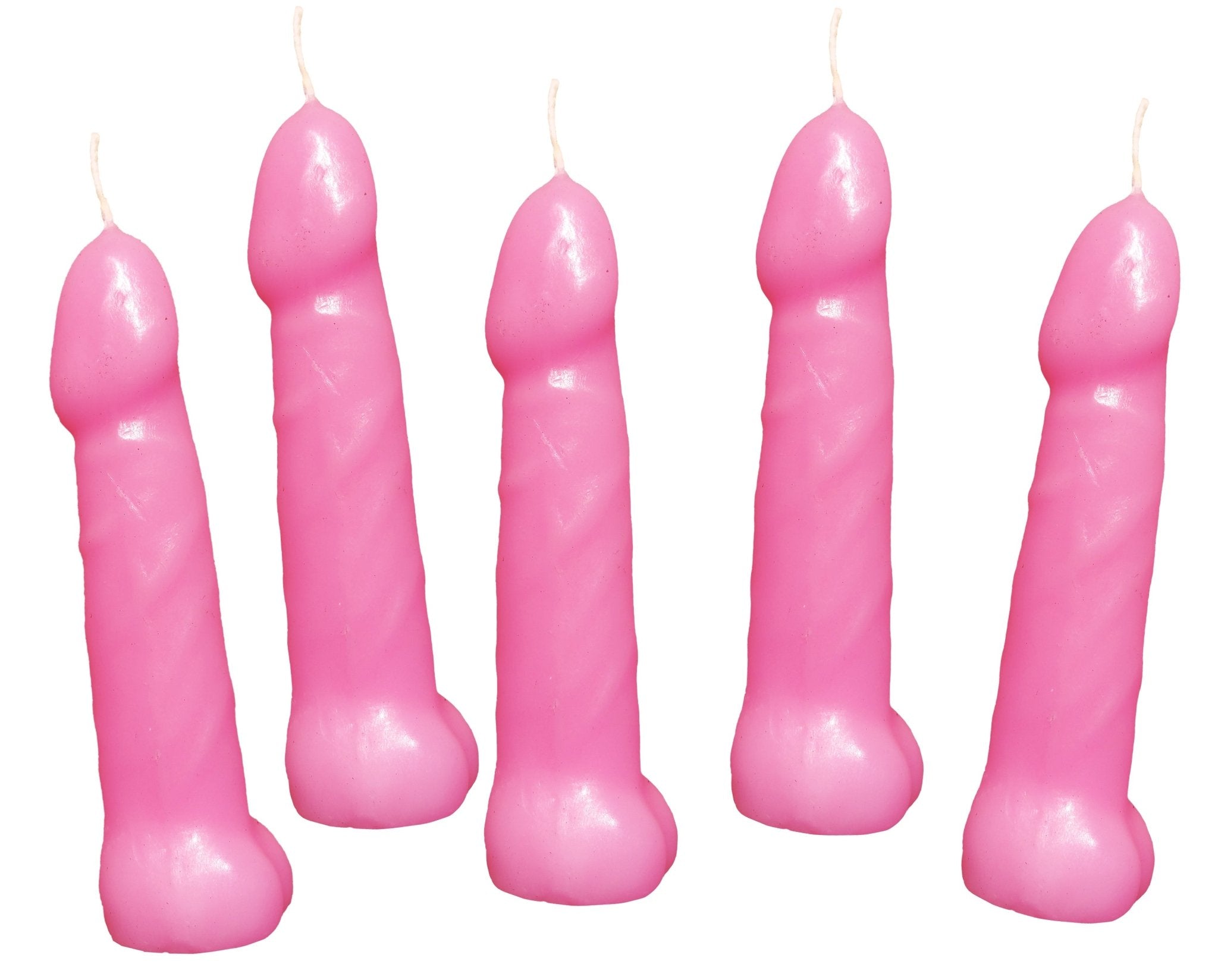Bachelorette Pecker Party Pink Candles 5pkDiffusers, Oils & Candles - Rise and Effect