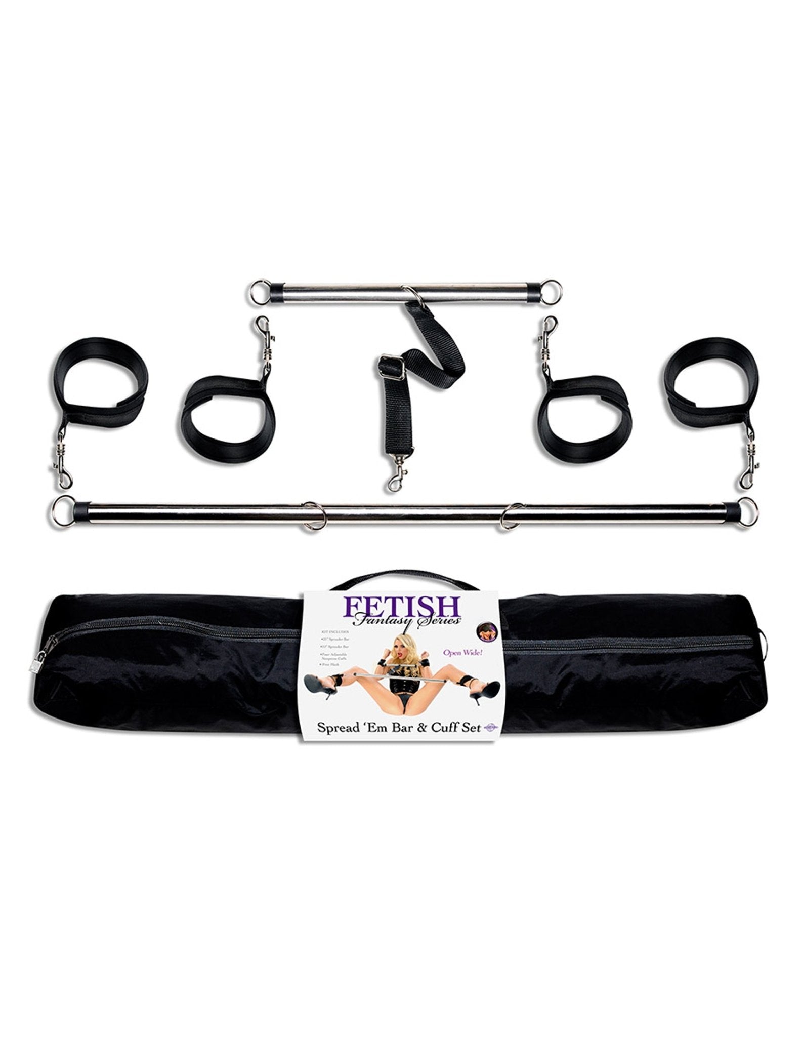Fetish Fantasy Series - Spread 'Em Bar and Cuffs SetSexual Wellness - Rise and Effect