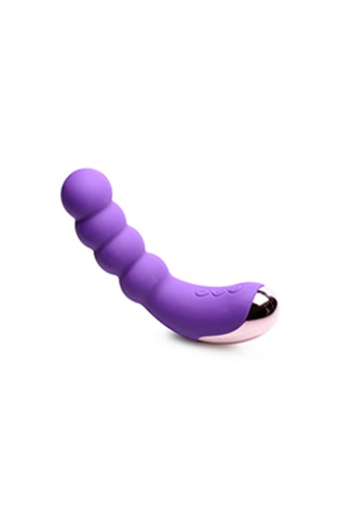Silicone Beaded Vibrator - VioletSexual Wellness - Rise and Effect